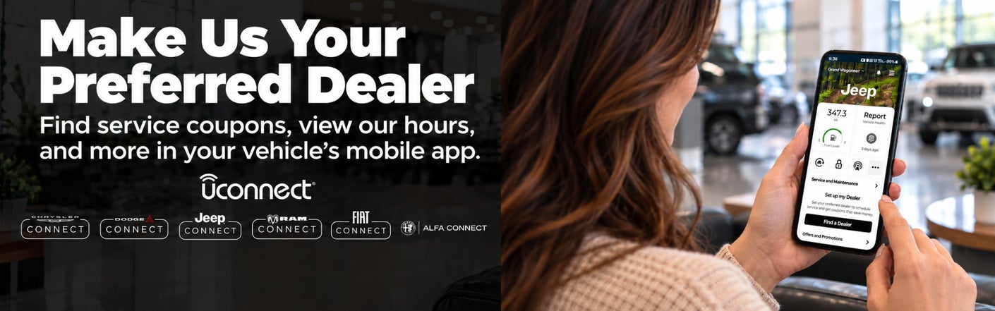 uconnect® make us your preferred dealer | Don Davis Chrysler Dodge Jeep Lake Jackson in Lake Jackson TX